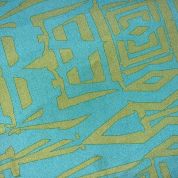 LuLaRoe Maxi Skirt Size 2XL A Line Bohemian Geometric Green Yellow Artsy - Picture 2 of 3